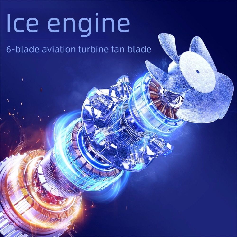 Turbo Powerful Portable USB Rechargeable Hand Fan | Super Speed + LED Display