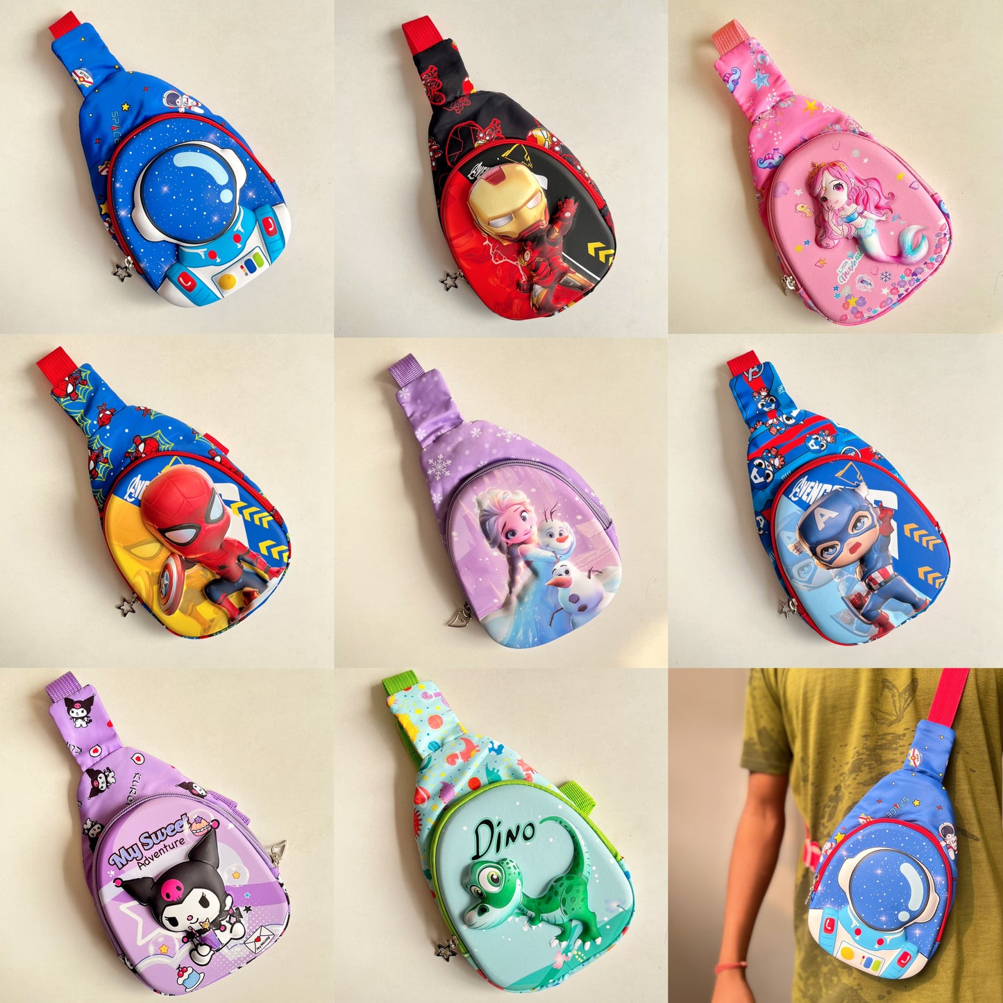 Kids 3D Crossbody Bag/Chest Bag
