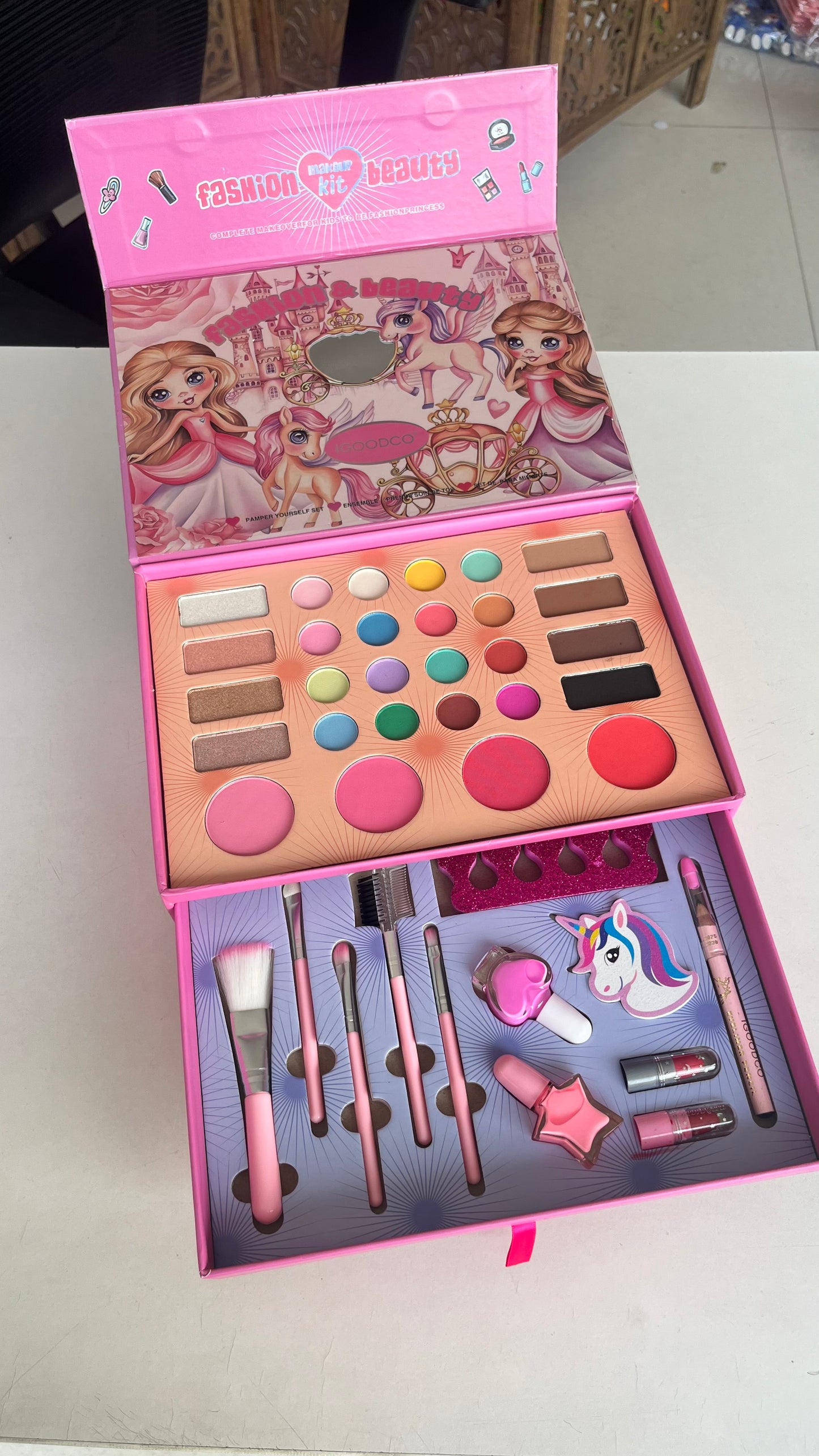 Unicorn Princess Beauty Makeup Set | Kid's Makeup Book/Combo
