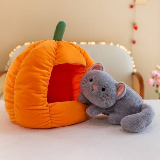 Pumpkin Cat Plushie/Soft Toy
