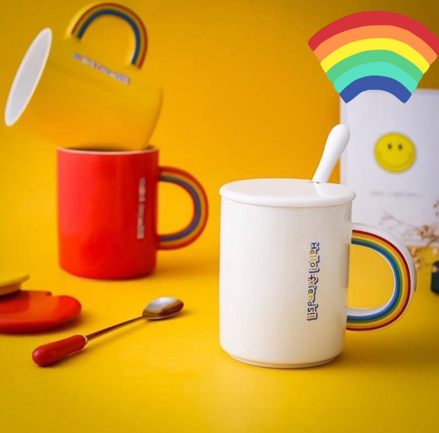 Rainbow Twist Ceramic Mug