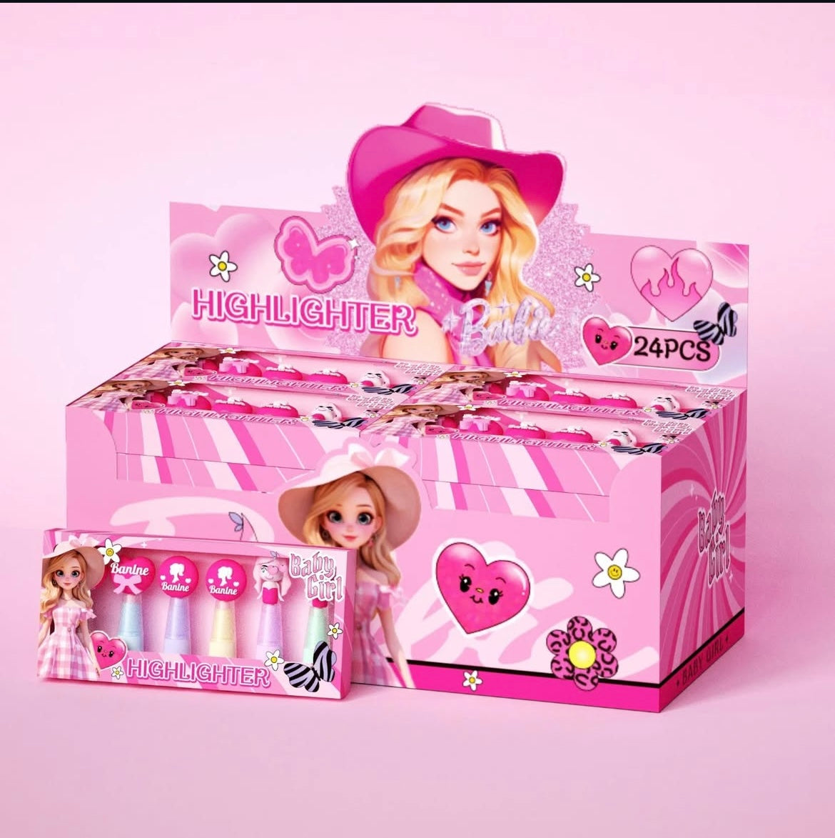 Barbie Highlighters Set- 6pcs
