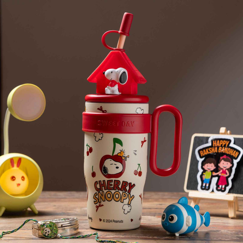Cute 3D-Figures Insulated Tumbler with Straw