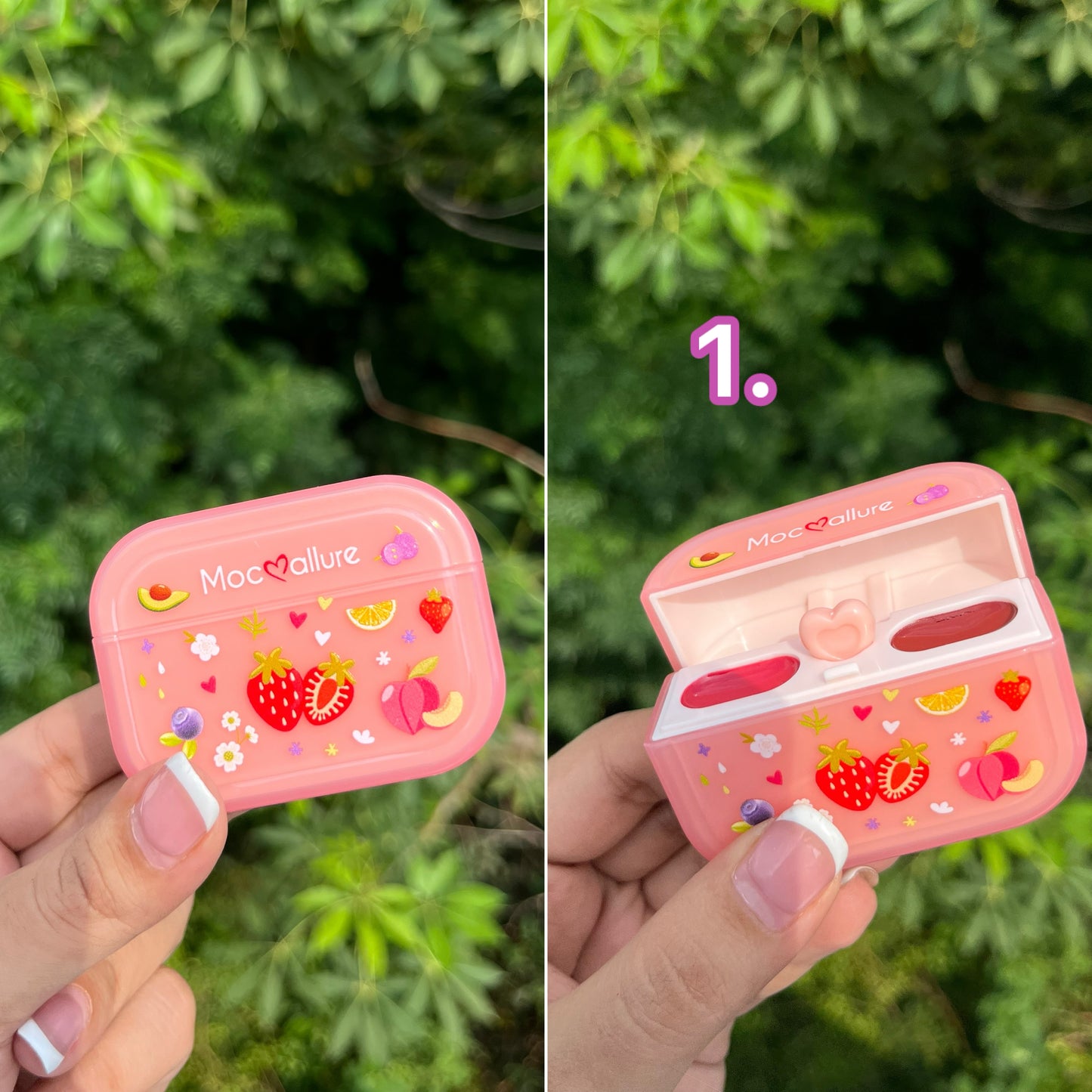 Strawberry Airpods Lipstick Case