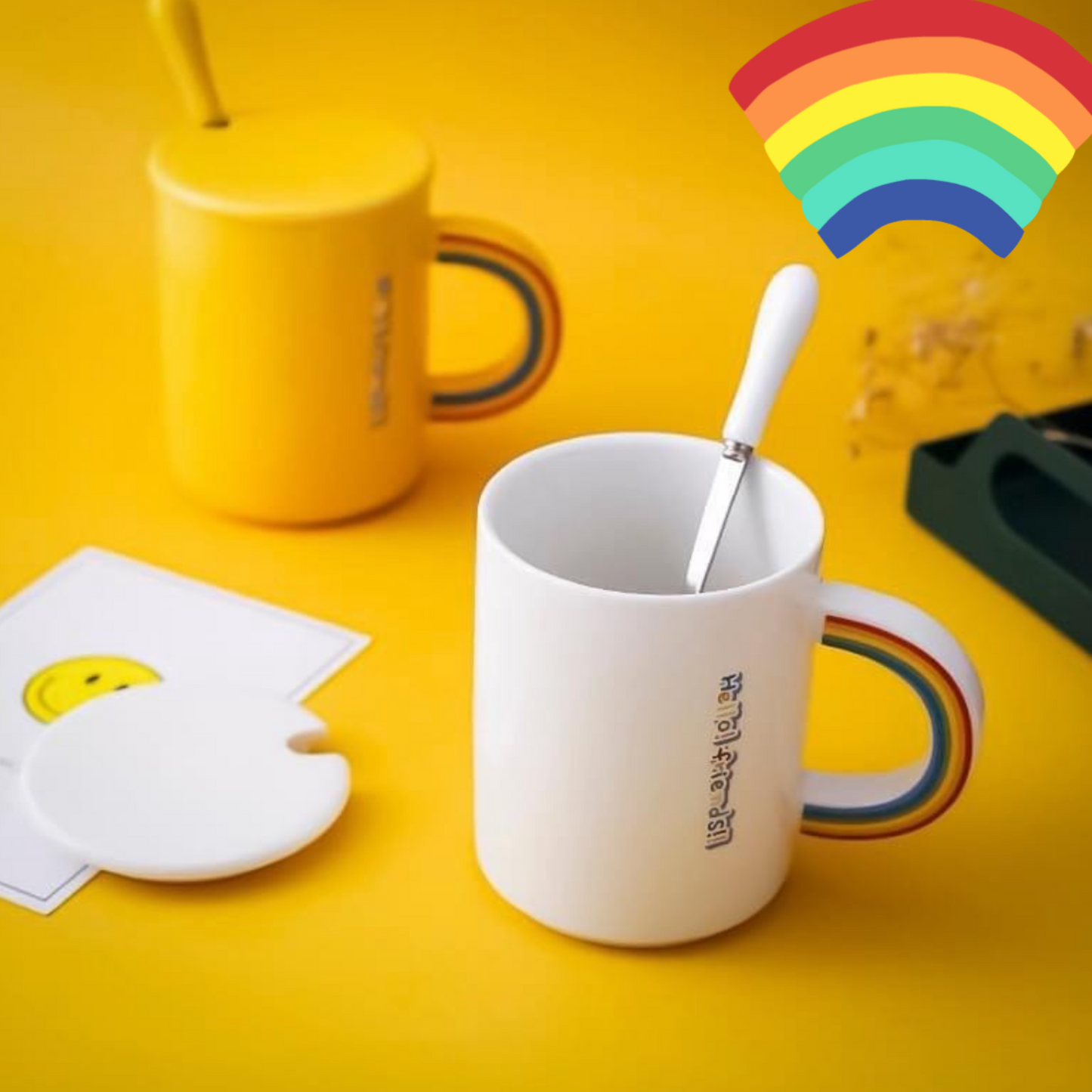 Rainbow Twist Ceramic Mug