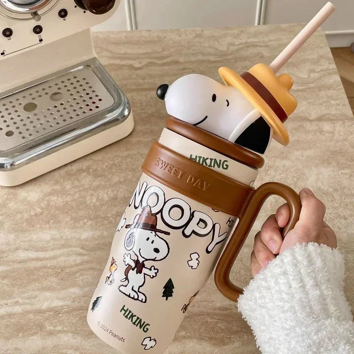 Cute 3D-Figures Insulated Tumbler with Straw