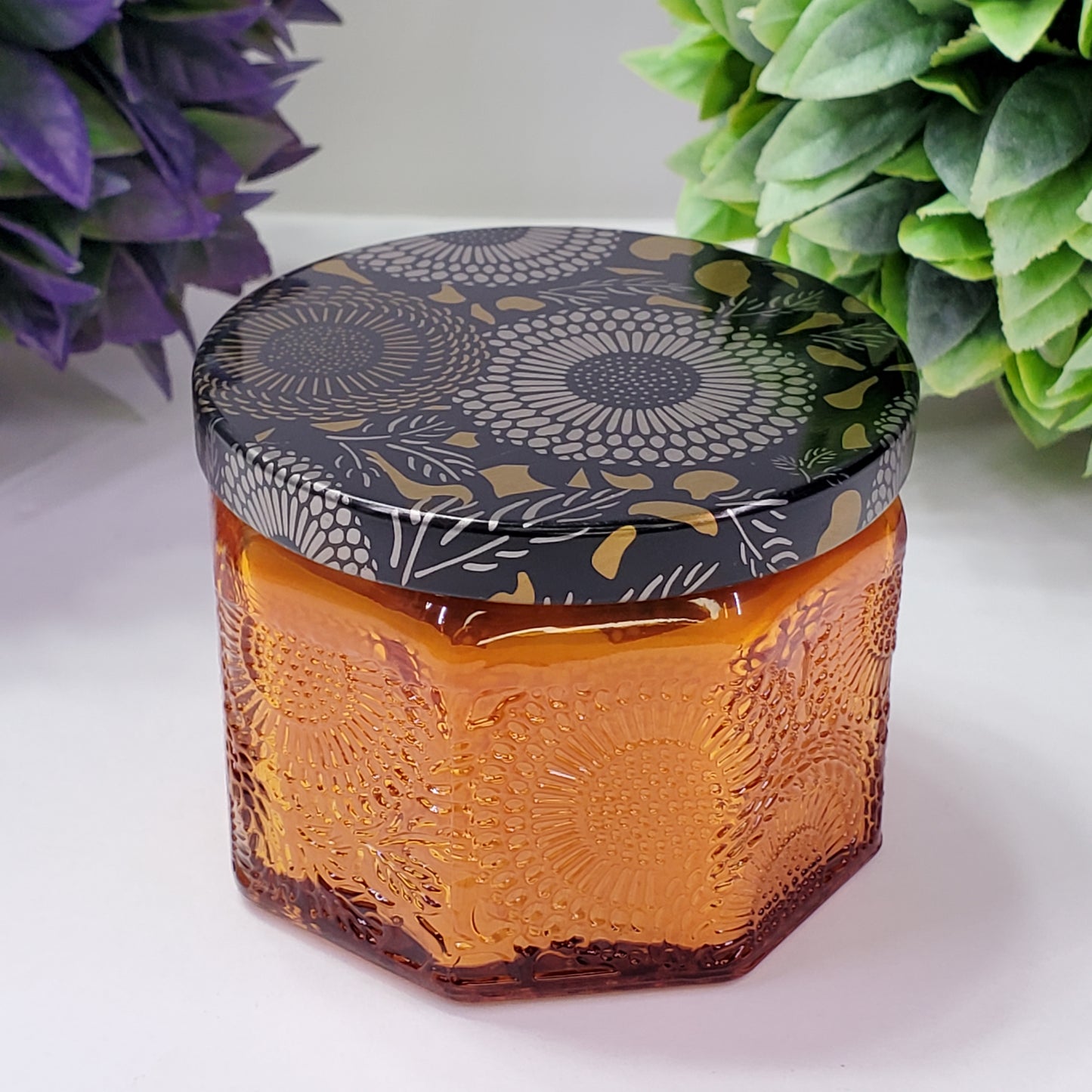 Aesthetic Mandala Glass Candle