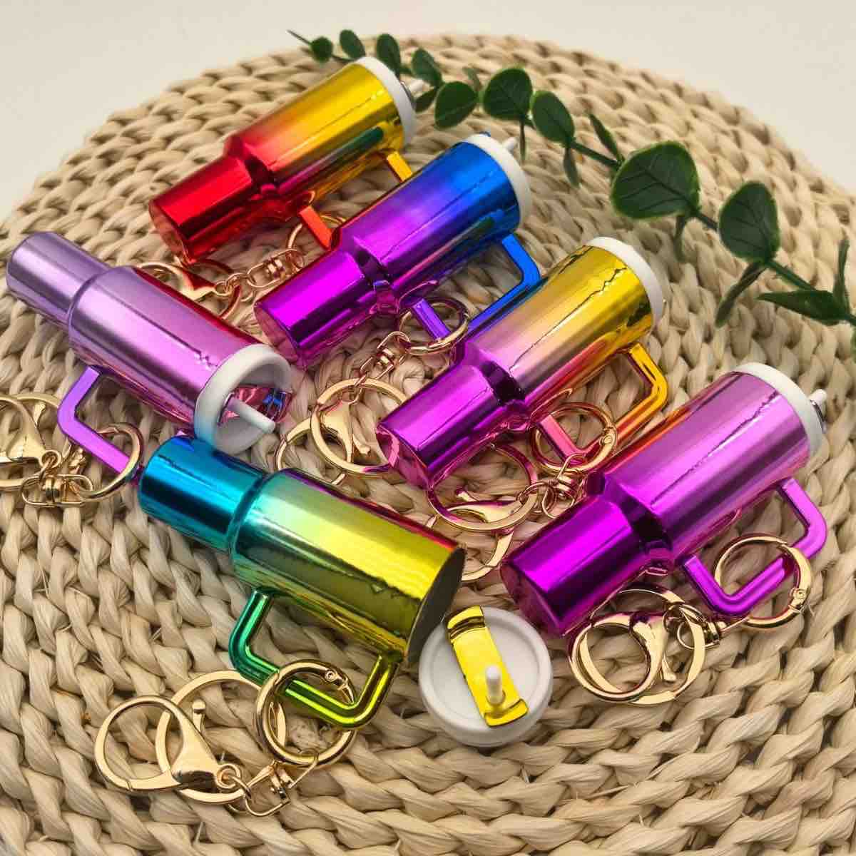 Holographic Tumbler Keychain