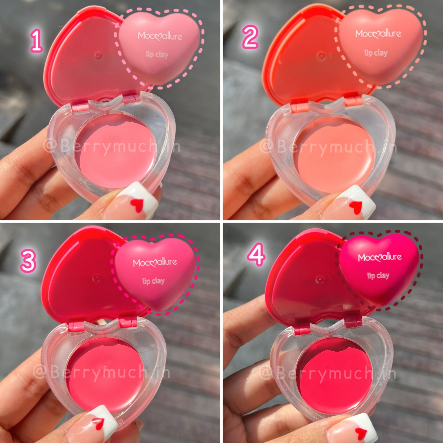 Heart Lip & Cheek Color Pot | Cutest Clay Pot