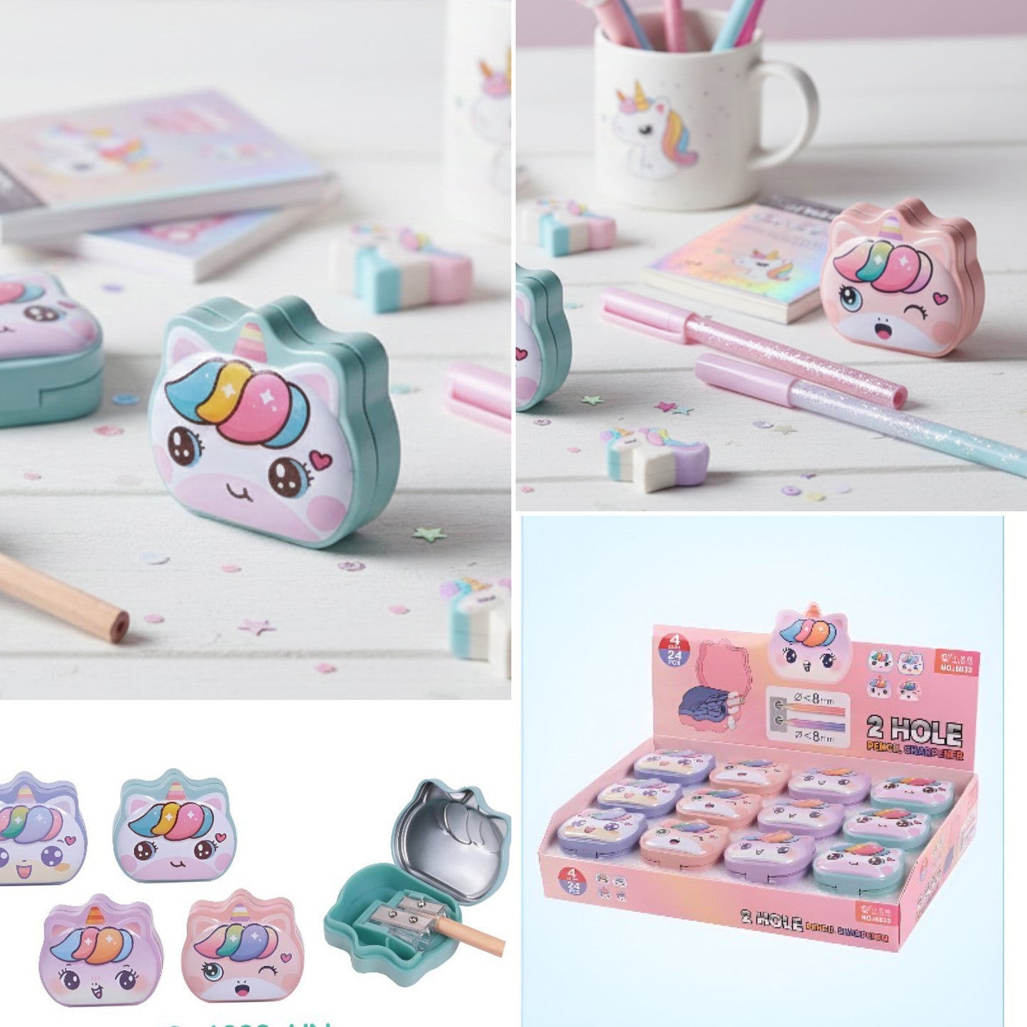 Unicorn Dual Hole Metal Sharpener