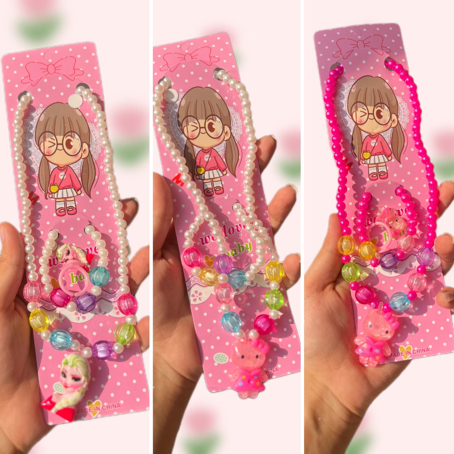 Kid’s Jewellery Combo | Kanjak Gift Set of 3 Items