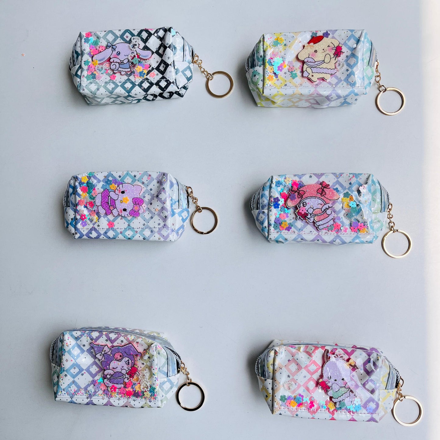 Sanrio Glittery Keychain Pouch