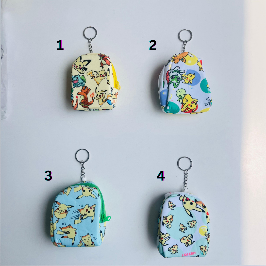 Pokemon Mini Bag Keychain|Multipurpose Pouch