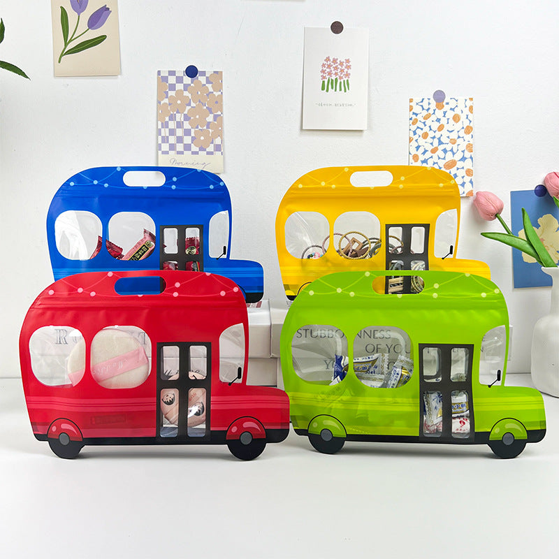Cute Cartoon Car Zip Lock Bag