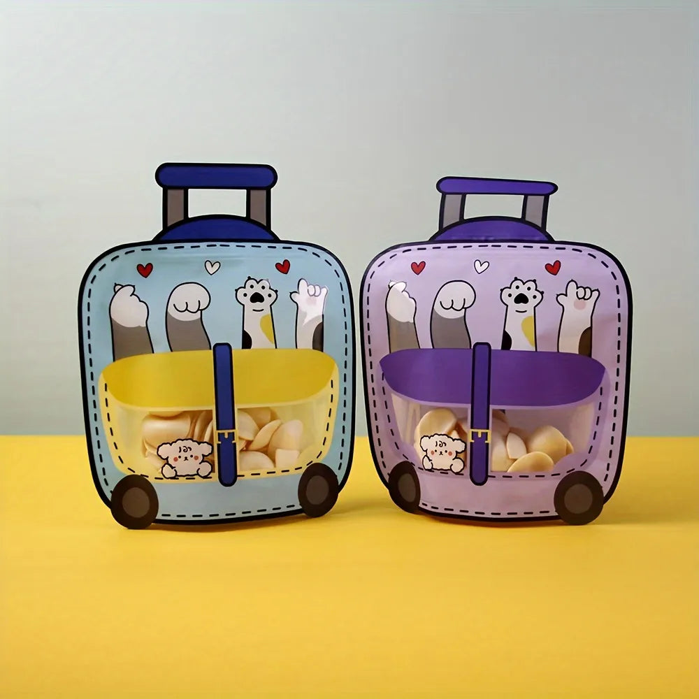 Cute 3d Trolley Zip Lock Bag