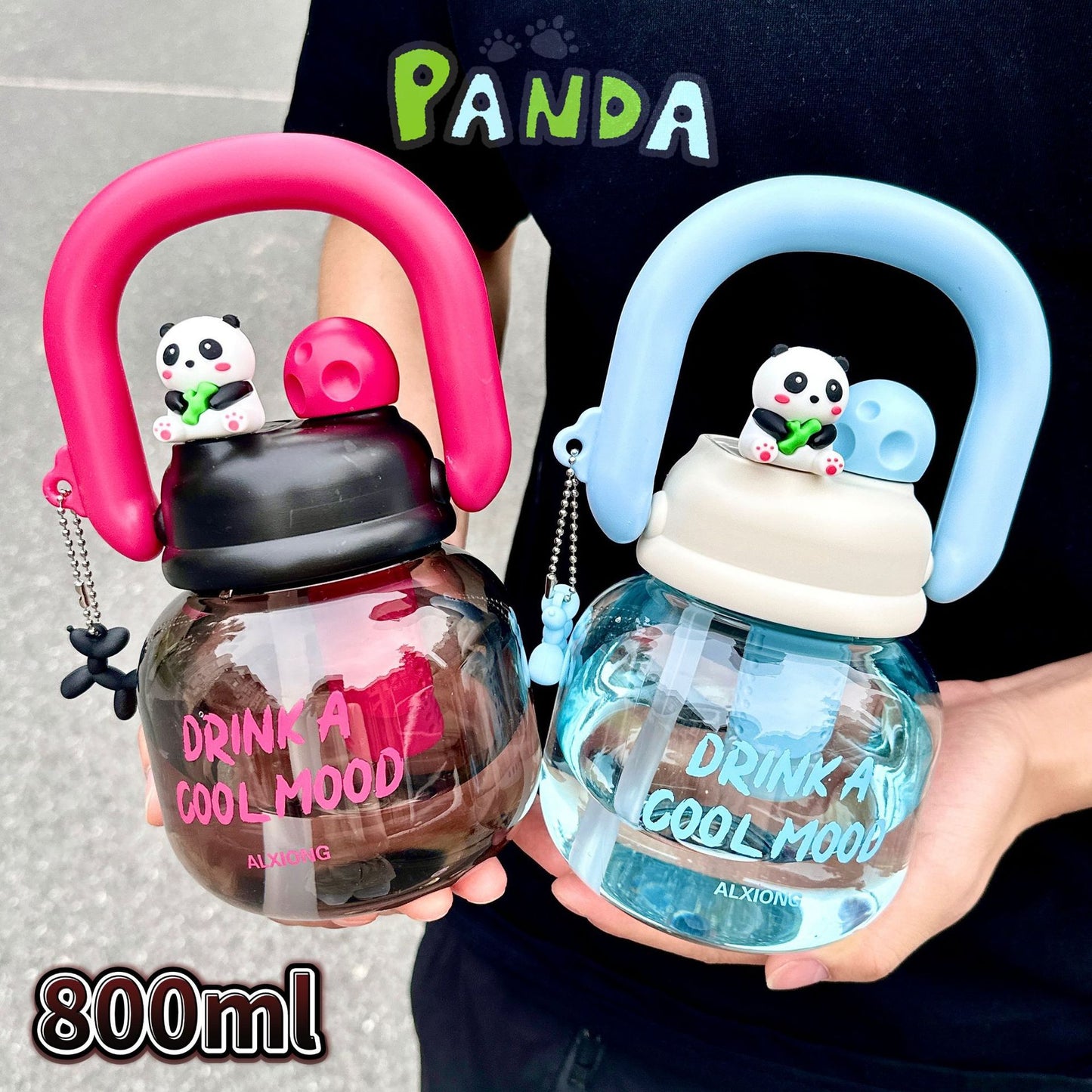 Cute Panda Dual Way Detox Bottle