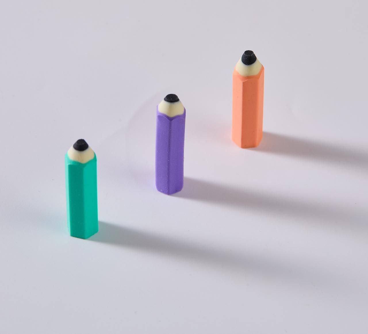 Notepad & Pencil Theme Erasers Set