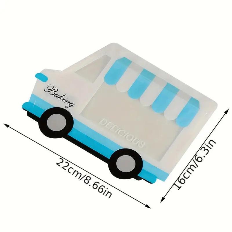 Cute Bakery Van Zip Lock Pouches - Set of 2 Pcs