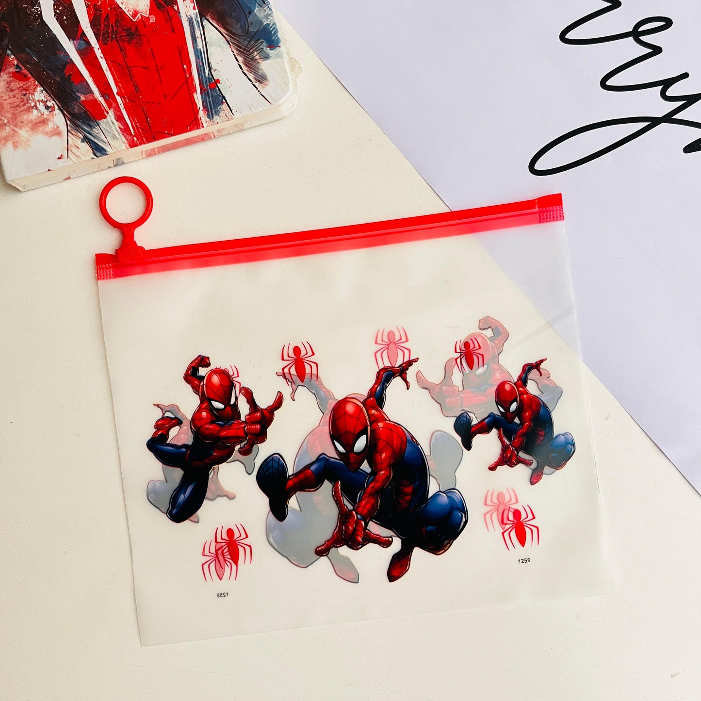 Spiderman Transparent Pouch Set of 2Pcs