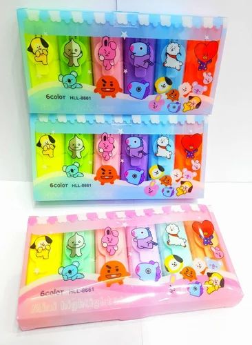 BTS/Space Mini Highlighter (Set Of 6 Pcs)