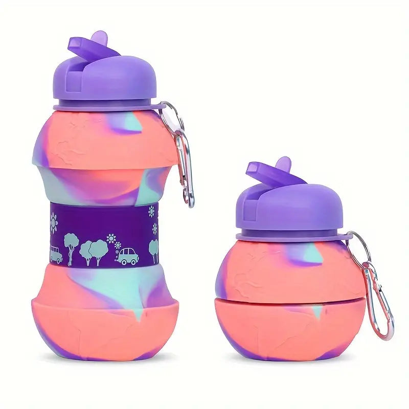 Cute Globe Foldable Silicone Bottle
