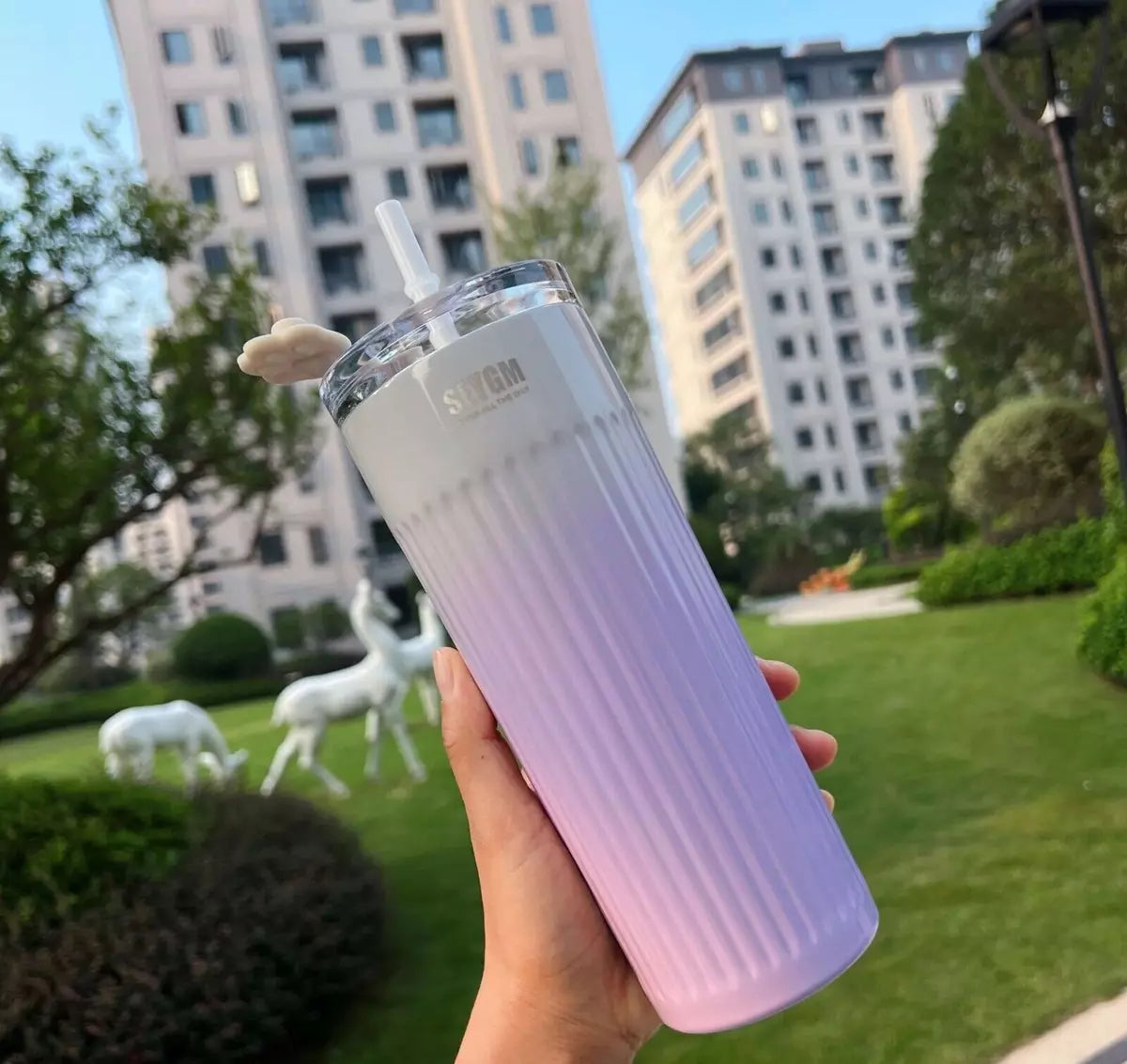 Pastel Dual Shade Insulated Coffee Tumbler