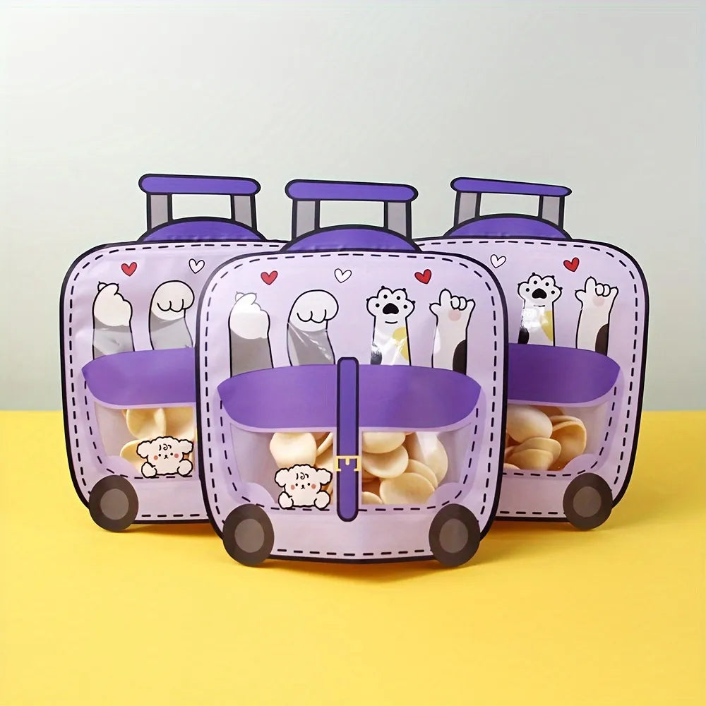 Cute 3d Trolley Zip Lock Bag