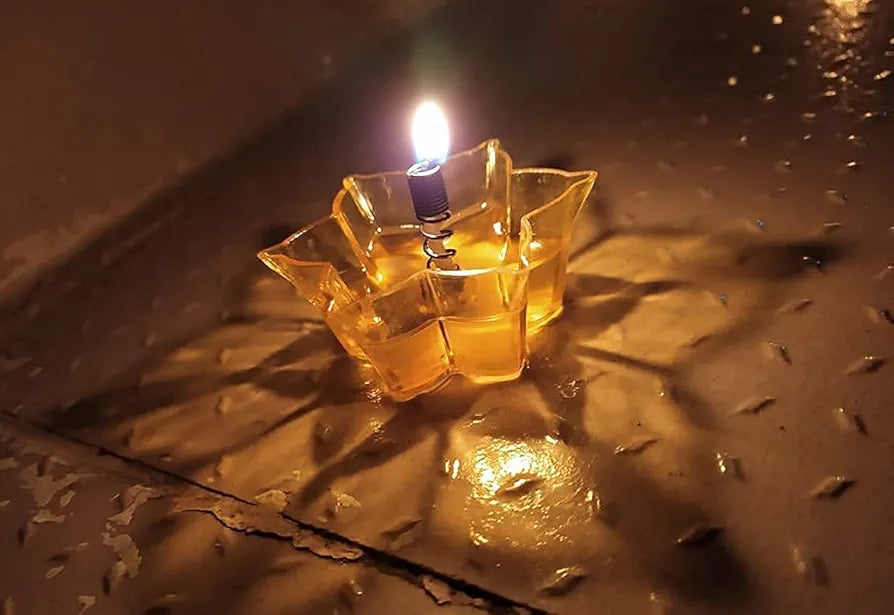 Colorful Reflection Diya Set 12pcs