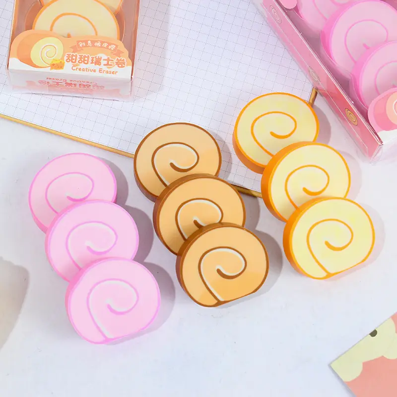 Swiss Roll Erasers Pack