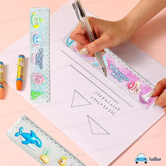 Underwater Floating Glitter Ruler / Scale