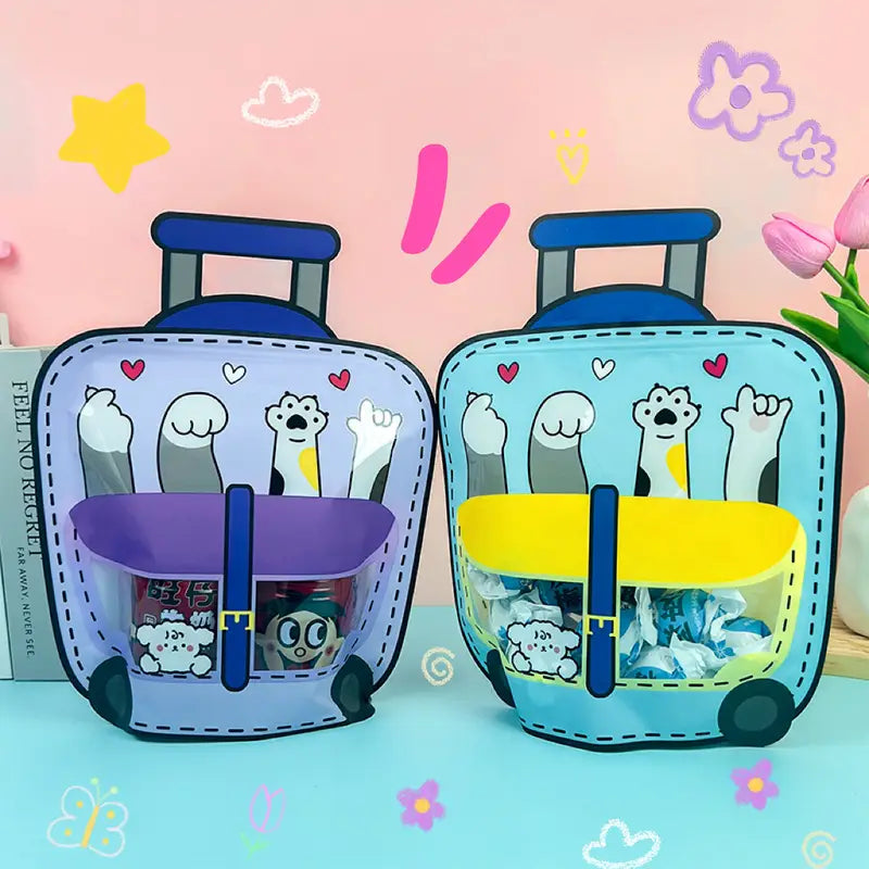 Cute 3d Trolley Zip Lock Bag