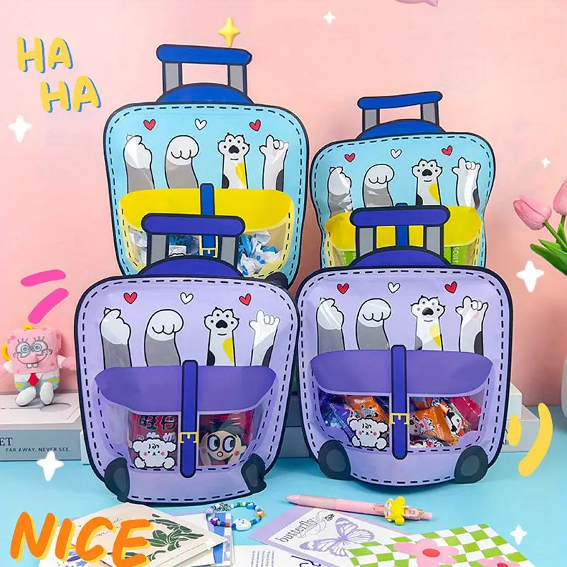 Cute 3d Trolley Zip Lock Bag