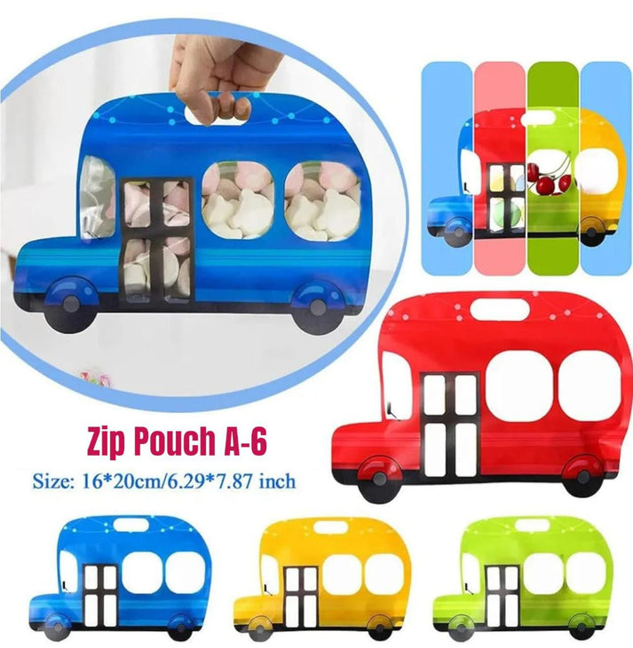 Cute Cartoon Car Zip Lock Bag