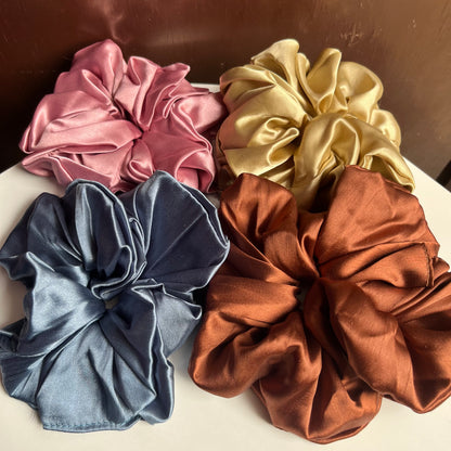 XL Satin Scrunchies - Set of 3