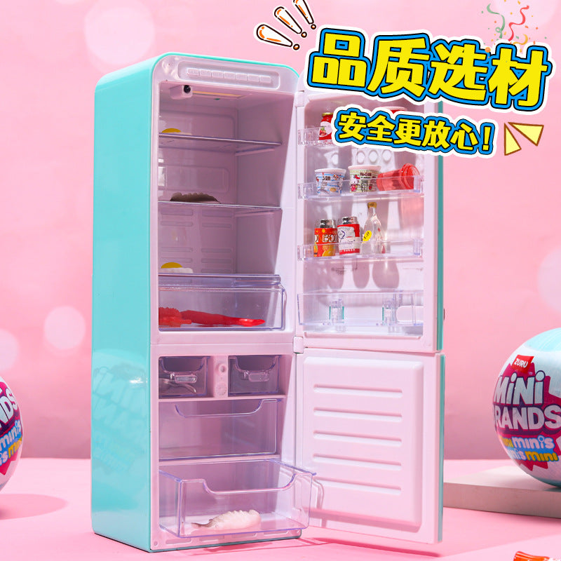 Mini Brands Fill the Fridge DIY Playset | Cute Miniature Decor