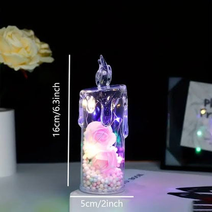 Crystal luminous led candle