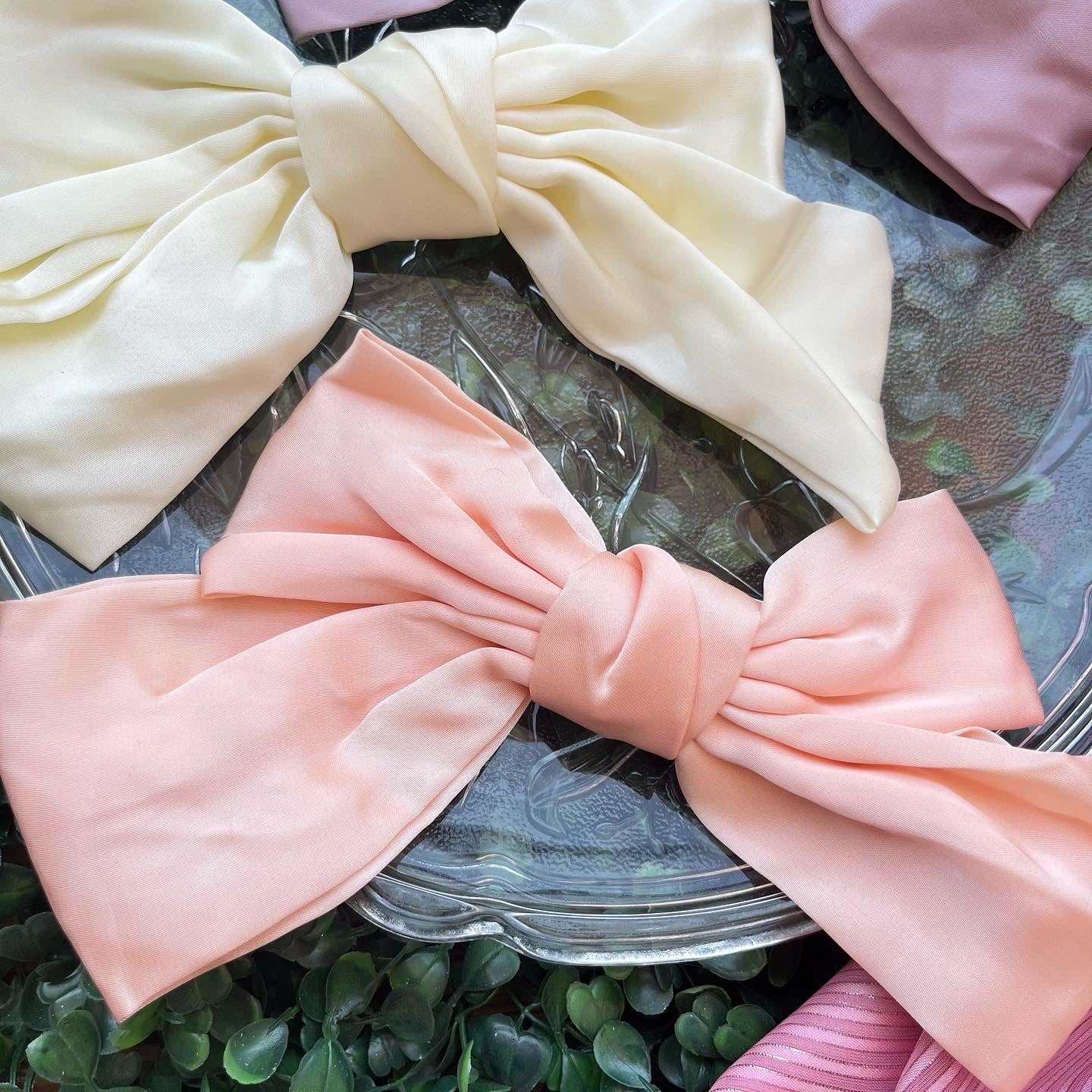 XL Satin Hair Bows/ Premium Korean Bows