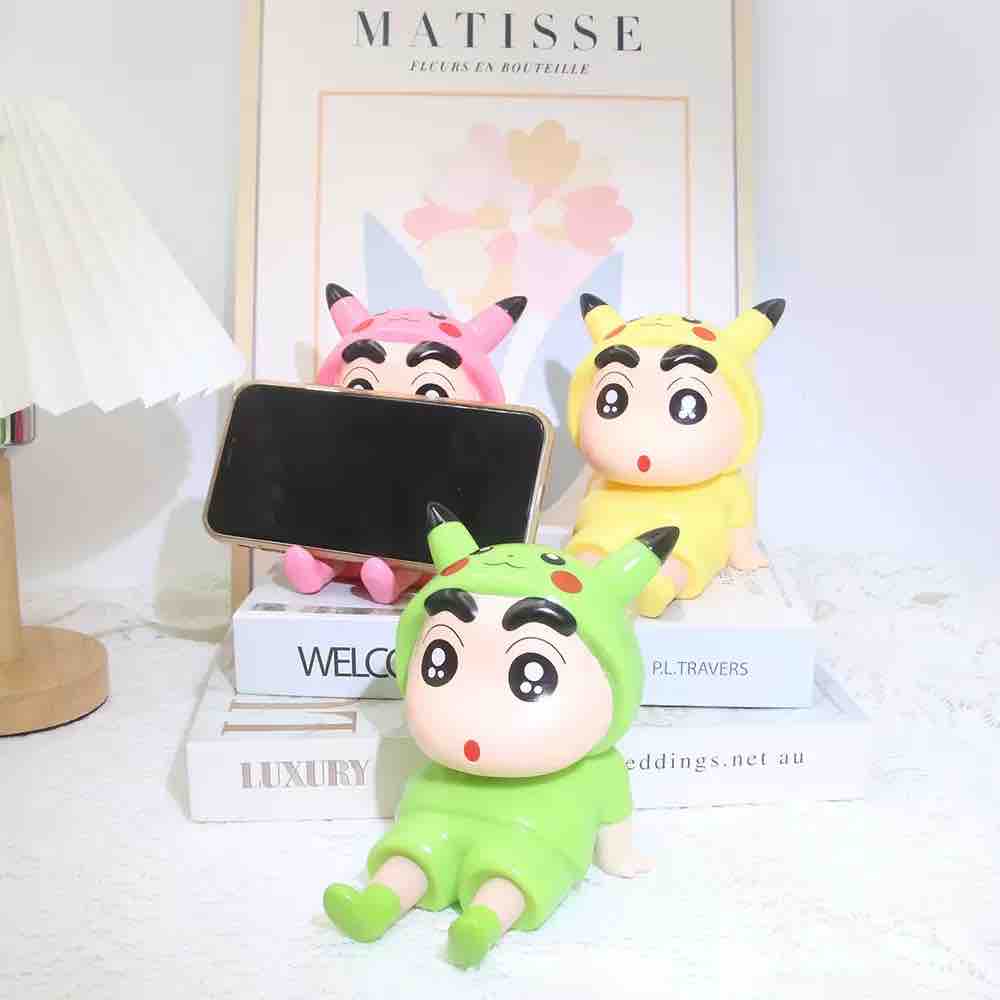 Shinchan Phone Stand-Pokemon Edition | BUY 1 Get 1 FREE | Cute Decor Figure