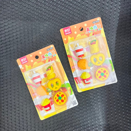 Movie Time Theme Erasers Set