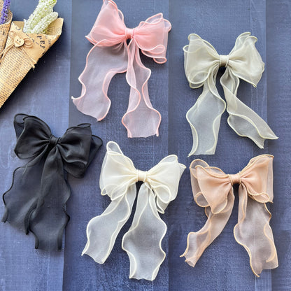 Cute Ruffle Bow Clips