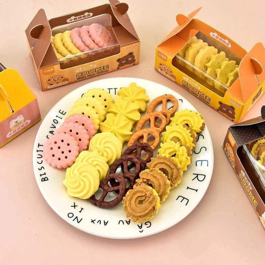 Cute Cookie Bakery Eraser Set