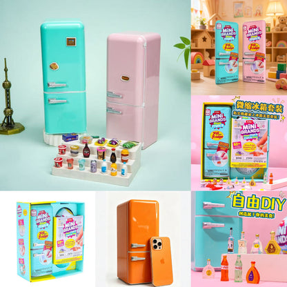 Mini Brands Fill the Fridge DIY Playset | Cute Miniature Decor