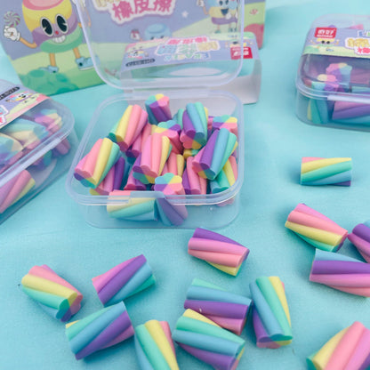 Mini Rainbow/Star Eraser Set