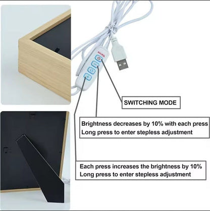 Shinchan LED Frame | Aesthetic Lamp Frame