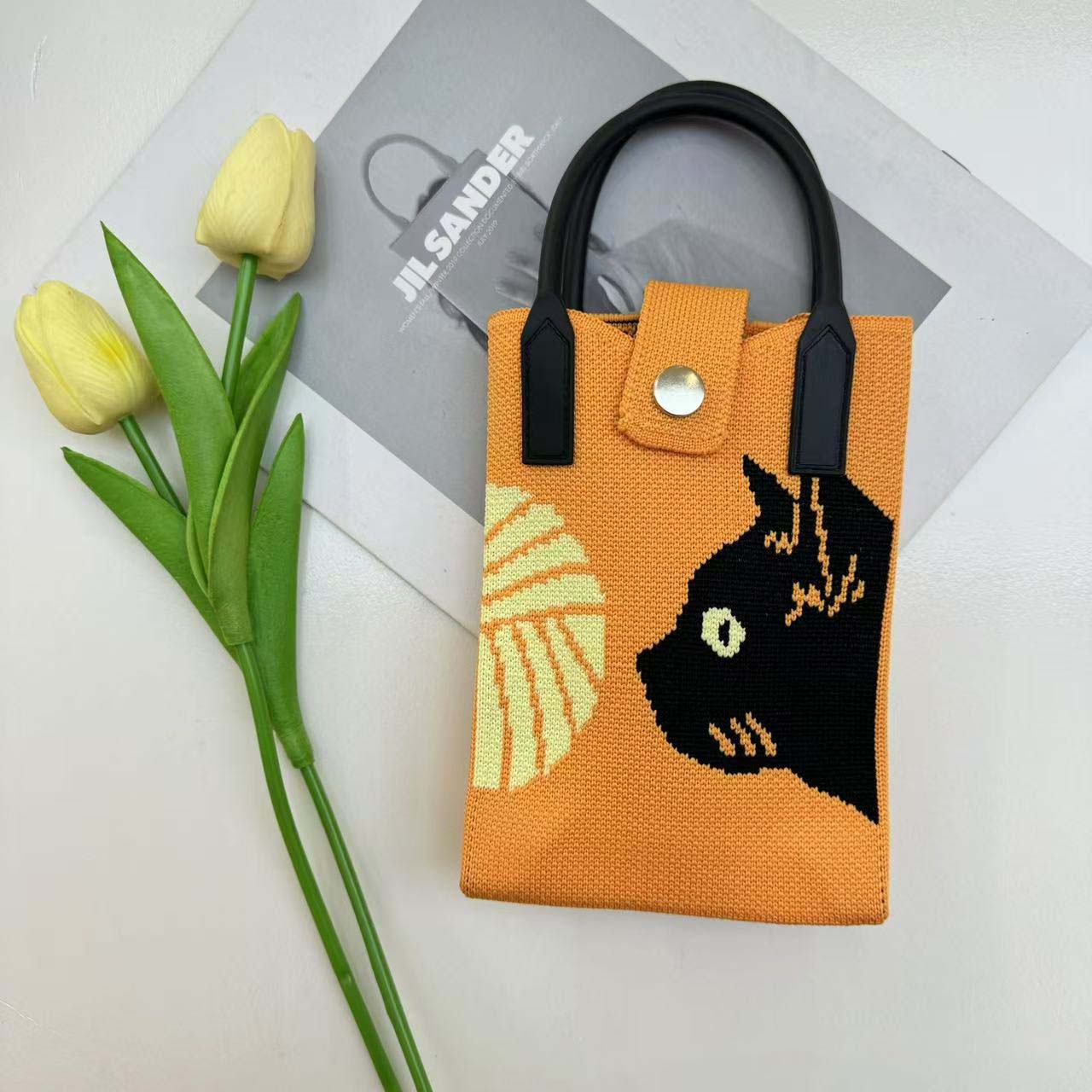 Korean Mobile Sling Bag- Cat Edition