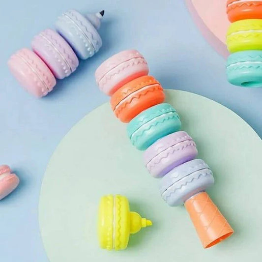 Macaroon Highlighters/Stackable Highlighter 6 pcs set