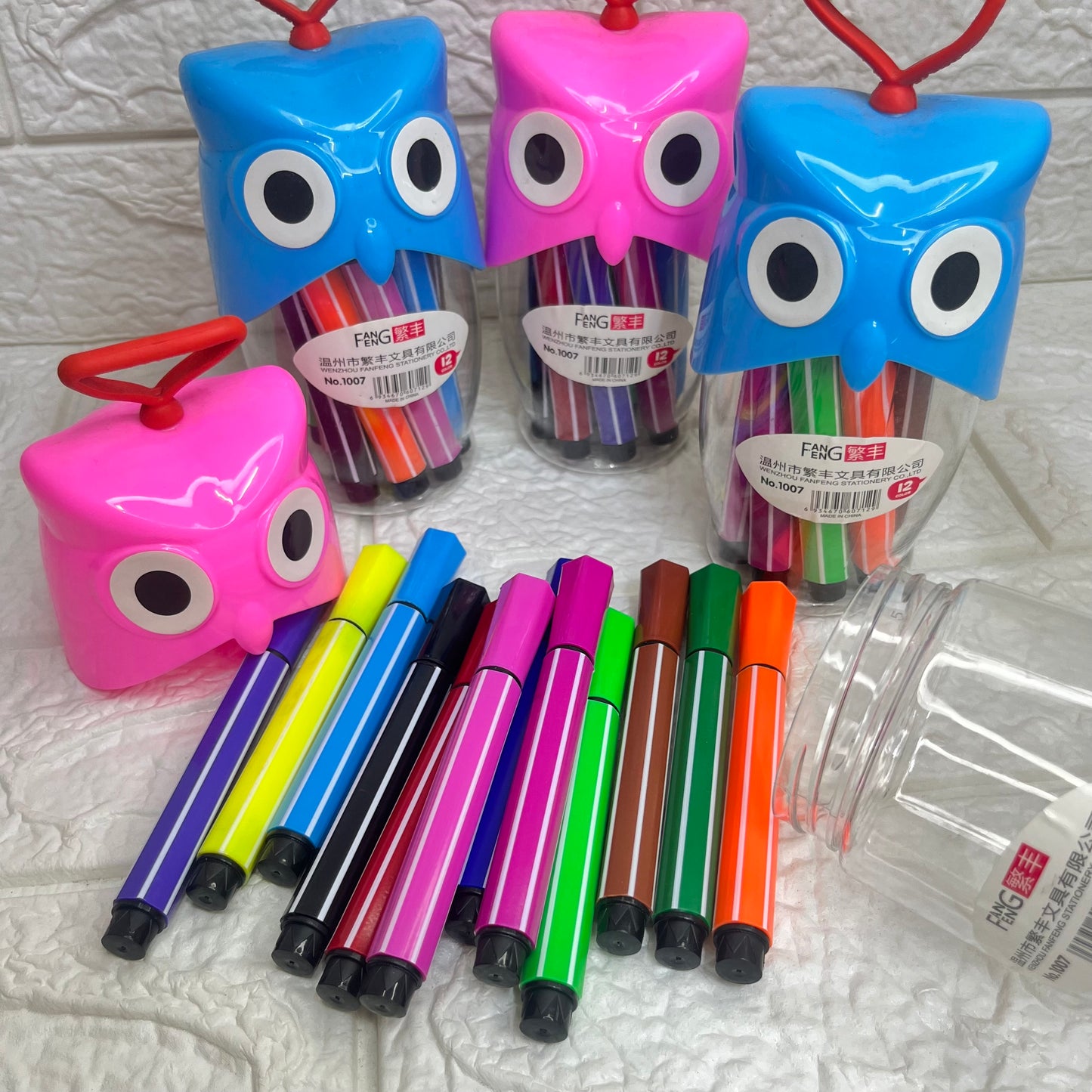 Owl Sketch Pens Set(Set of 12 pcs)