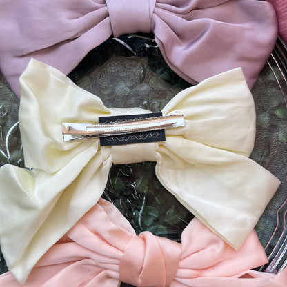 XL Satin Hair Bows/ Premium Korean Bows