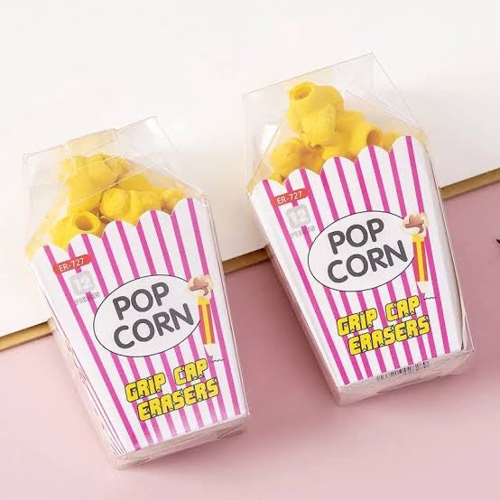 Popcorn Erasers/Toppers