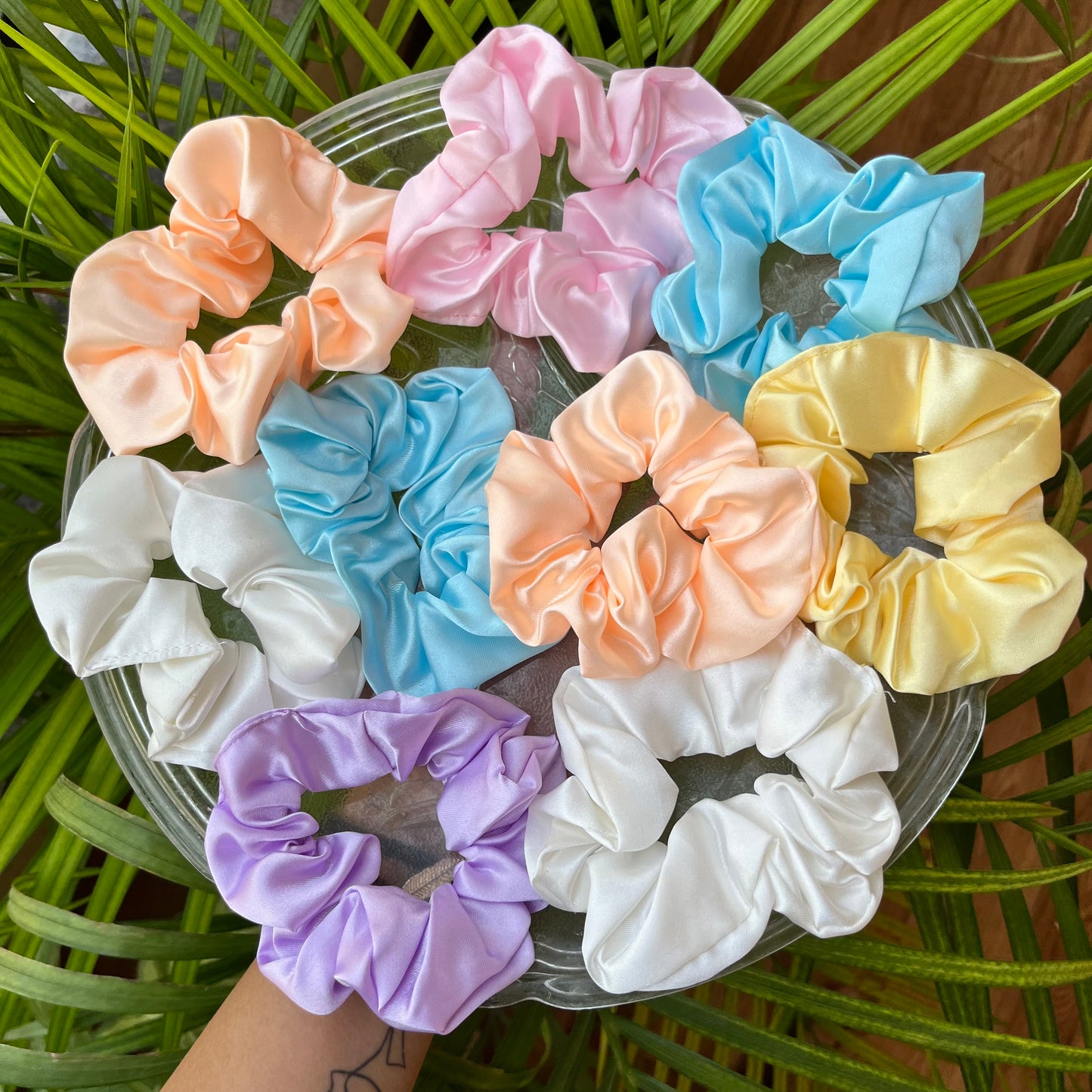 Satin Scrunchies Set (Pack of 4 pcs)